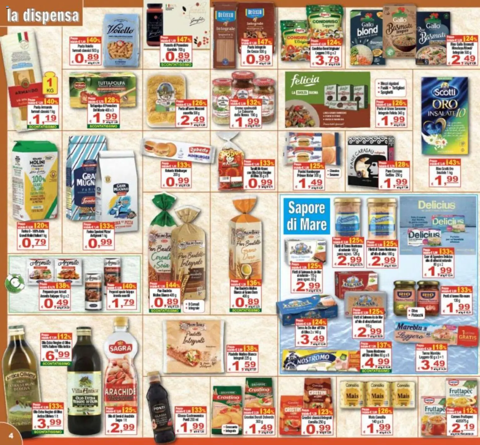 Volantino CTS del 20.05.2026 | Pagina: 4 | Prodotti: Cereali, Olio, Crostini, Baule