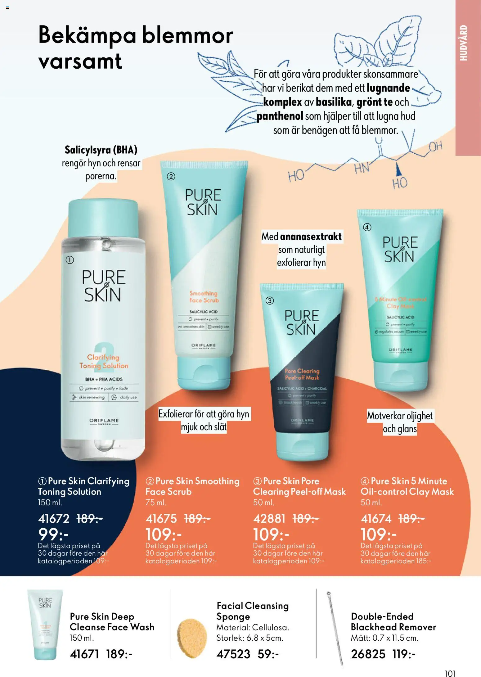 Oriflame reklamblad aktuell från 11.03.2026 | Sida: 101 | Produkter: Toning, Mask, Te