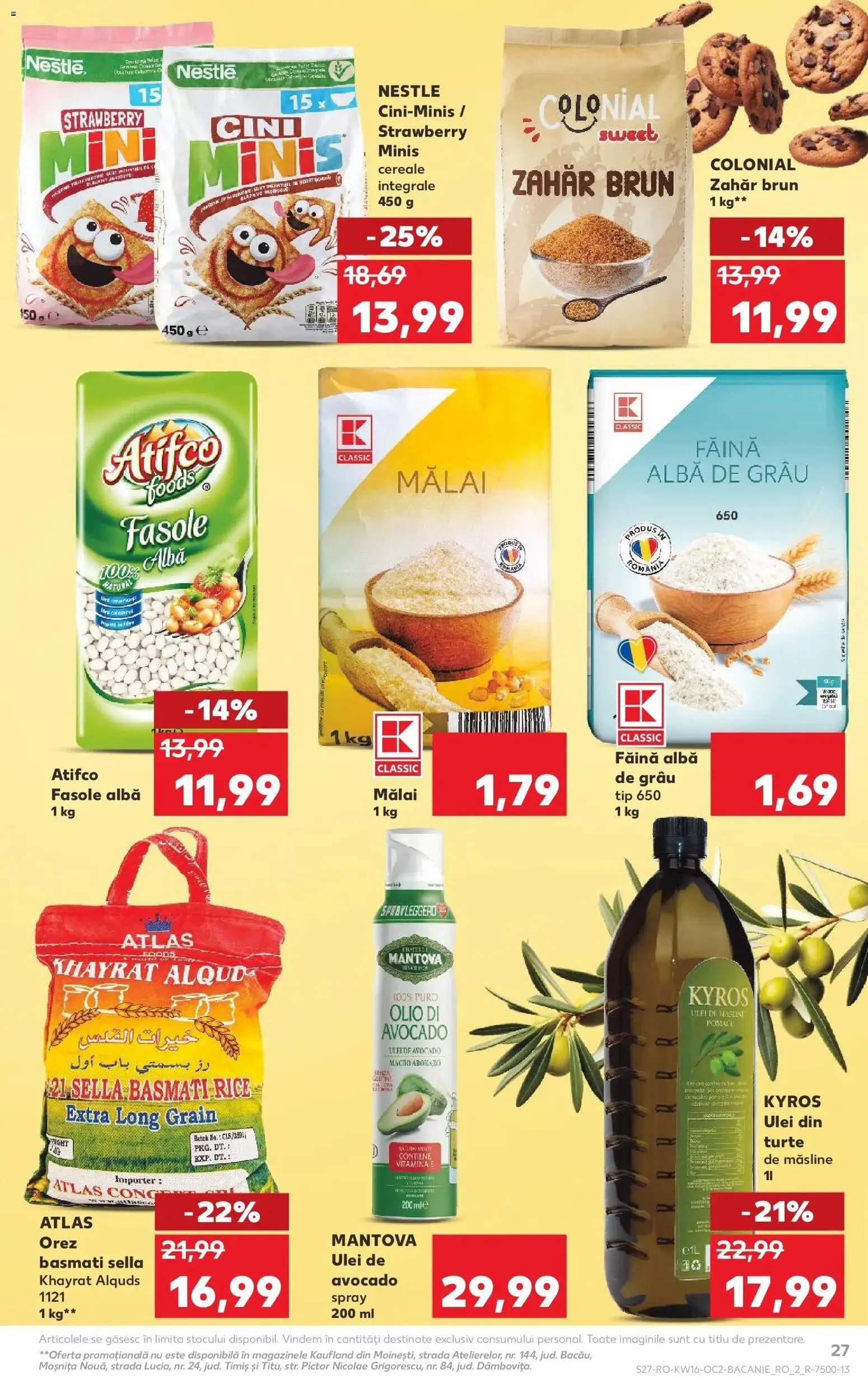 Noul catalog Kaufland – valabil de la 15.04.2026 | Pagină: 27 | Produse: Cereale, Avocado, Fasole albă, Zahăr