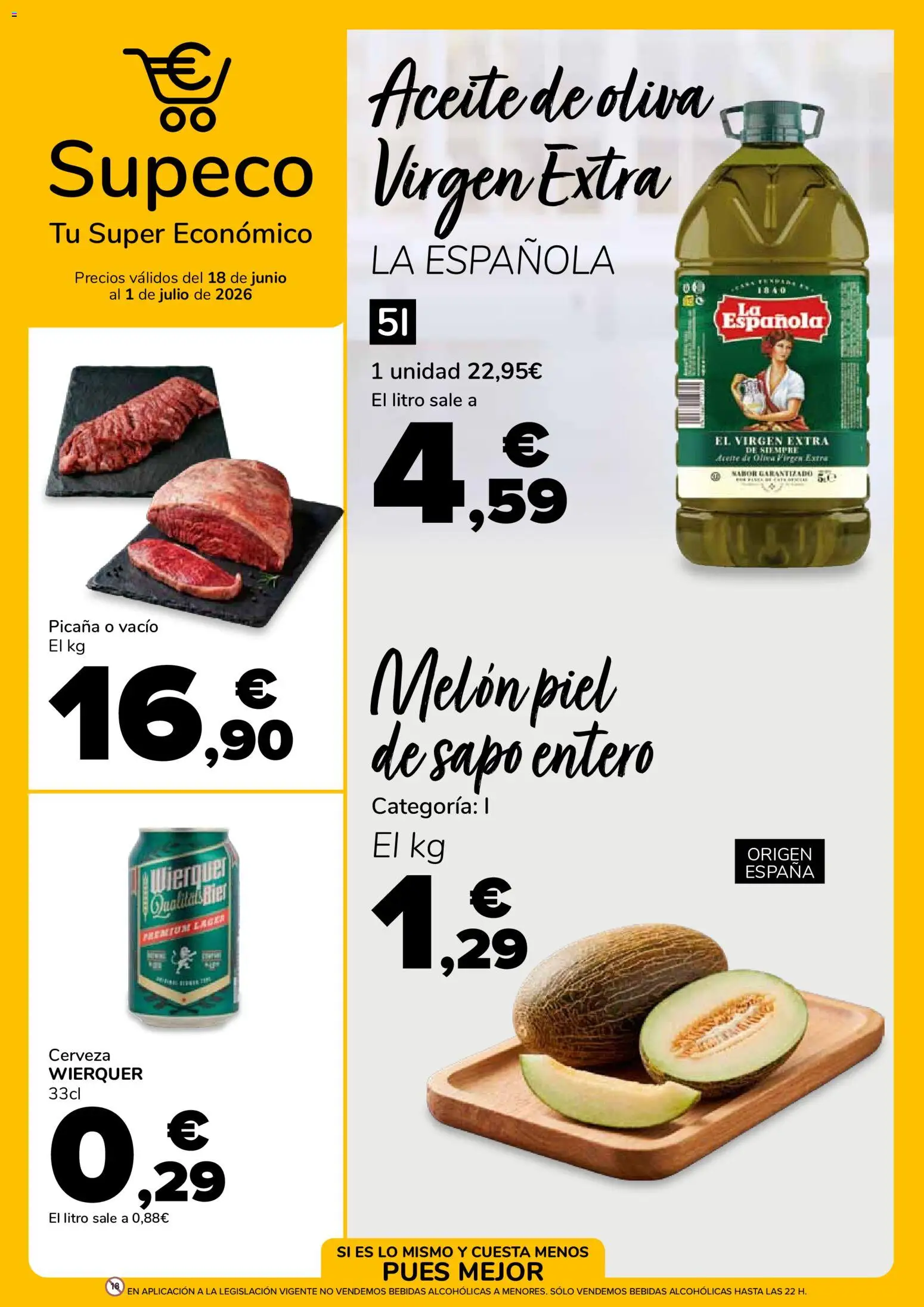 Supeco folleto │ válido desde el 18.06.2026 | Página: 1 | Productos: Φορτιστής, Aceite, Cerveza, Aceite de oliva