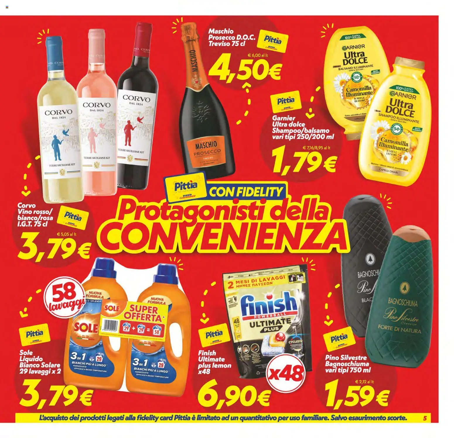 Volantino SuperConveniente del 19.05.2026 | Pagina: 5 | Prodotti: Shampoo, Balsamo, Prosecco, Miele