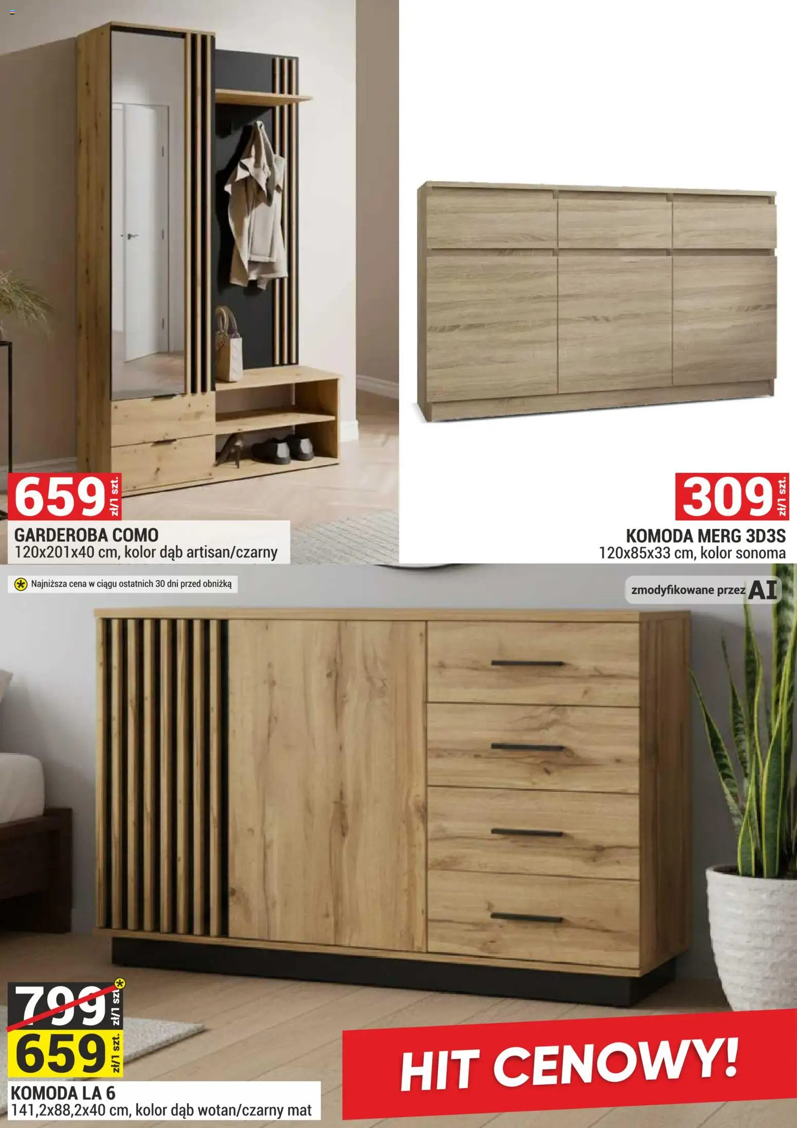Merkury Market gazetka - Meble od 01.10.2026 | Strona: 12 | Produkty: Komoda