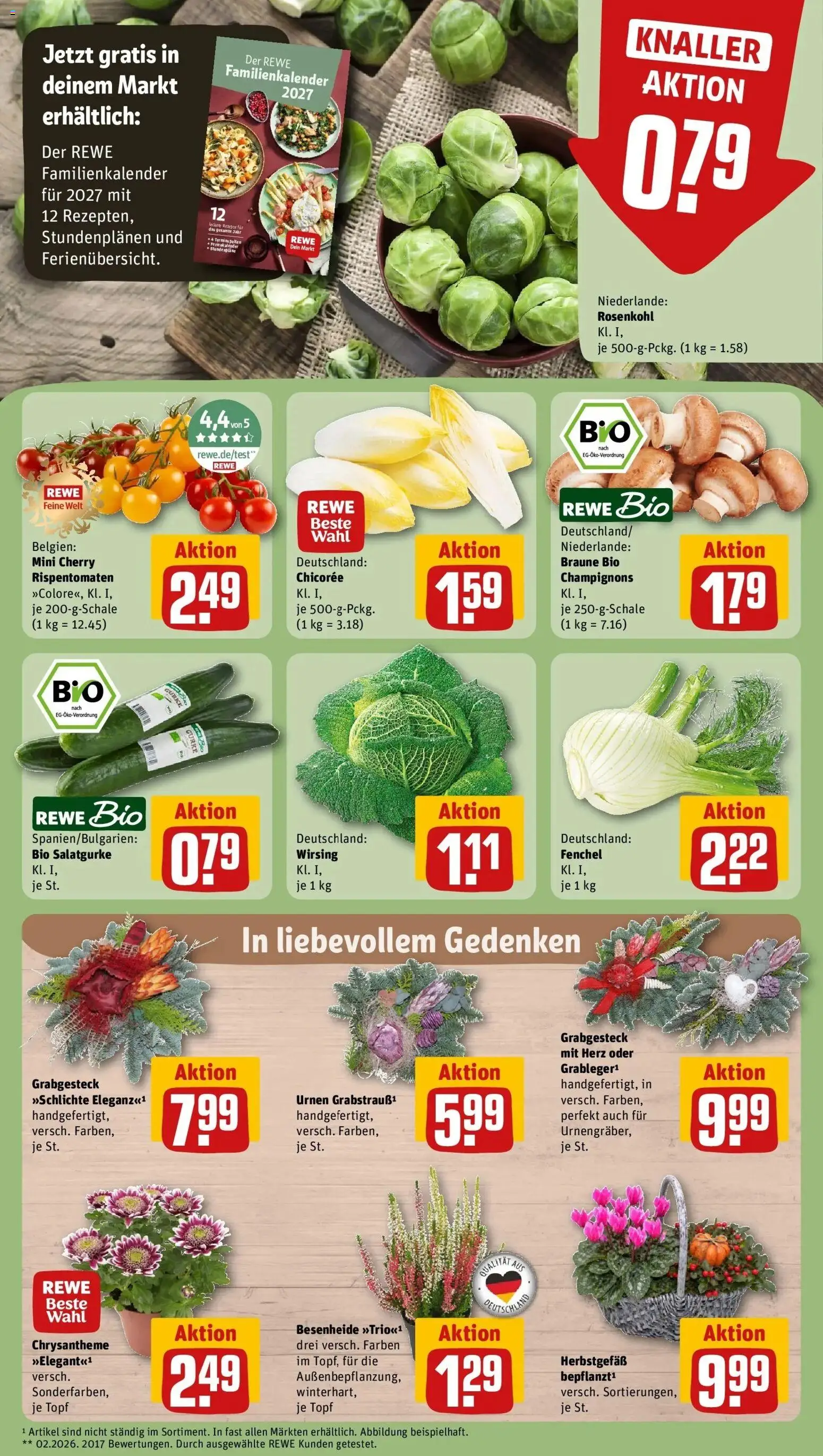REWE Prospekt ab 19.10.2026 zum Blättern » Angebote | Seite: 9 | Produkte: Champignons