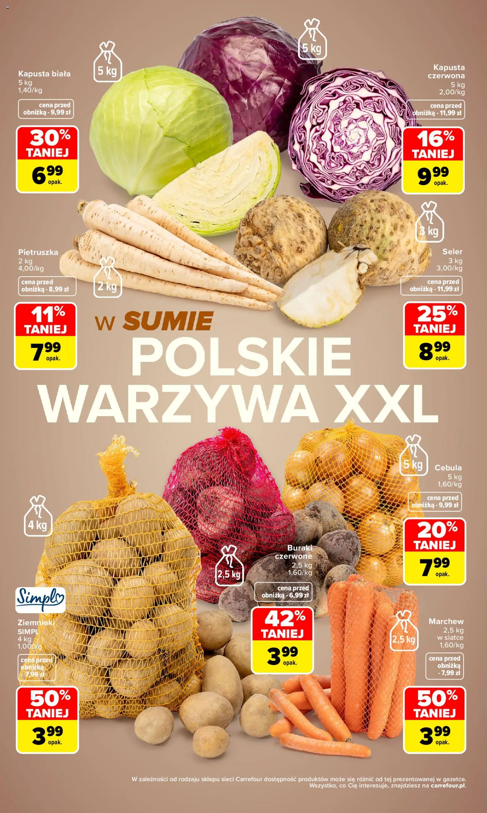 Carrefour gazetka - Weź to na świeżo od 12.10.2026 | Strona: 6 | Produkty: Kapusta, Pietruszka, Buraki, Ziemniaki