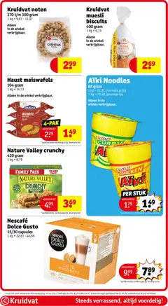 Kruidvat folder week 27 - Voorbeeld van een folder van Kruidvat, geldig van 30/06/2026 | Pagina: 34 | Producten: Muesli, Maïs, Pitten, Nescafe