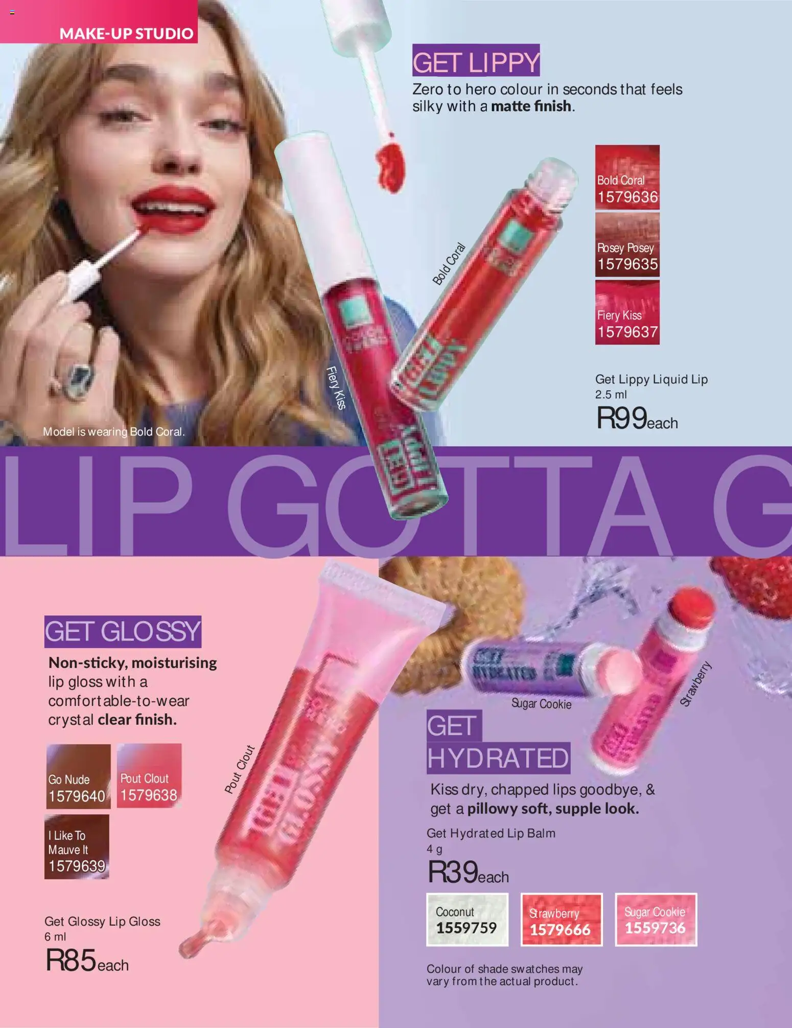 New Avon catalogue – valid from 01/07/2026 | Page: 56 | Products: Gloss, Lip gloss, Sugar, Lip balm