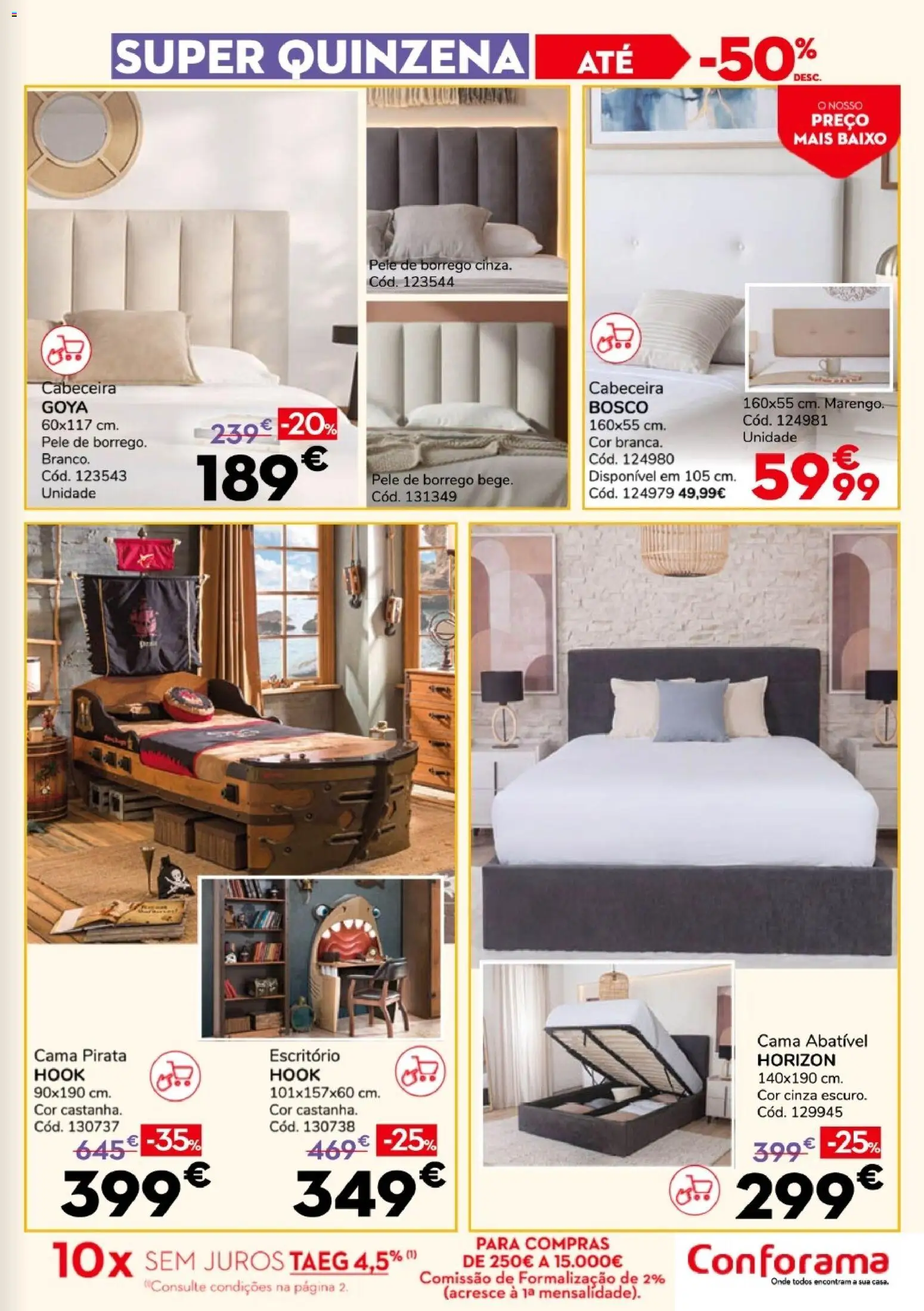 Conforama Super Quinzena │ válido de 13/08/2026 | Página: 11 | Produtos: Cama