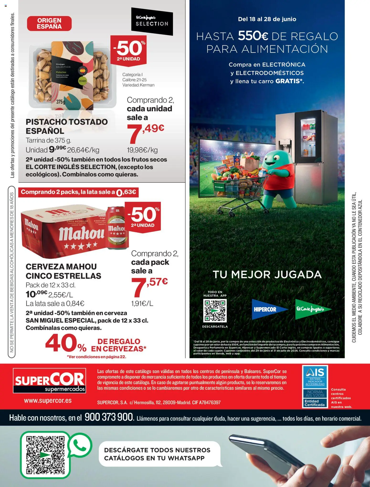 Supercor folleto │ válido desde el 18.06.2026 | Página: 32 | Productos: Cerveza, Frutos secos