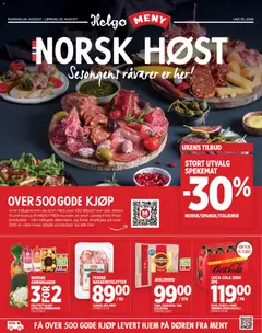 Forhåndsvisning av Meny Helgø kundeavis gyldig fra 24/08/2026