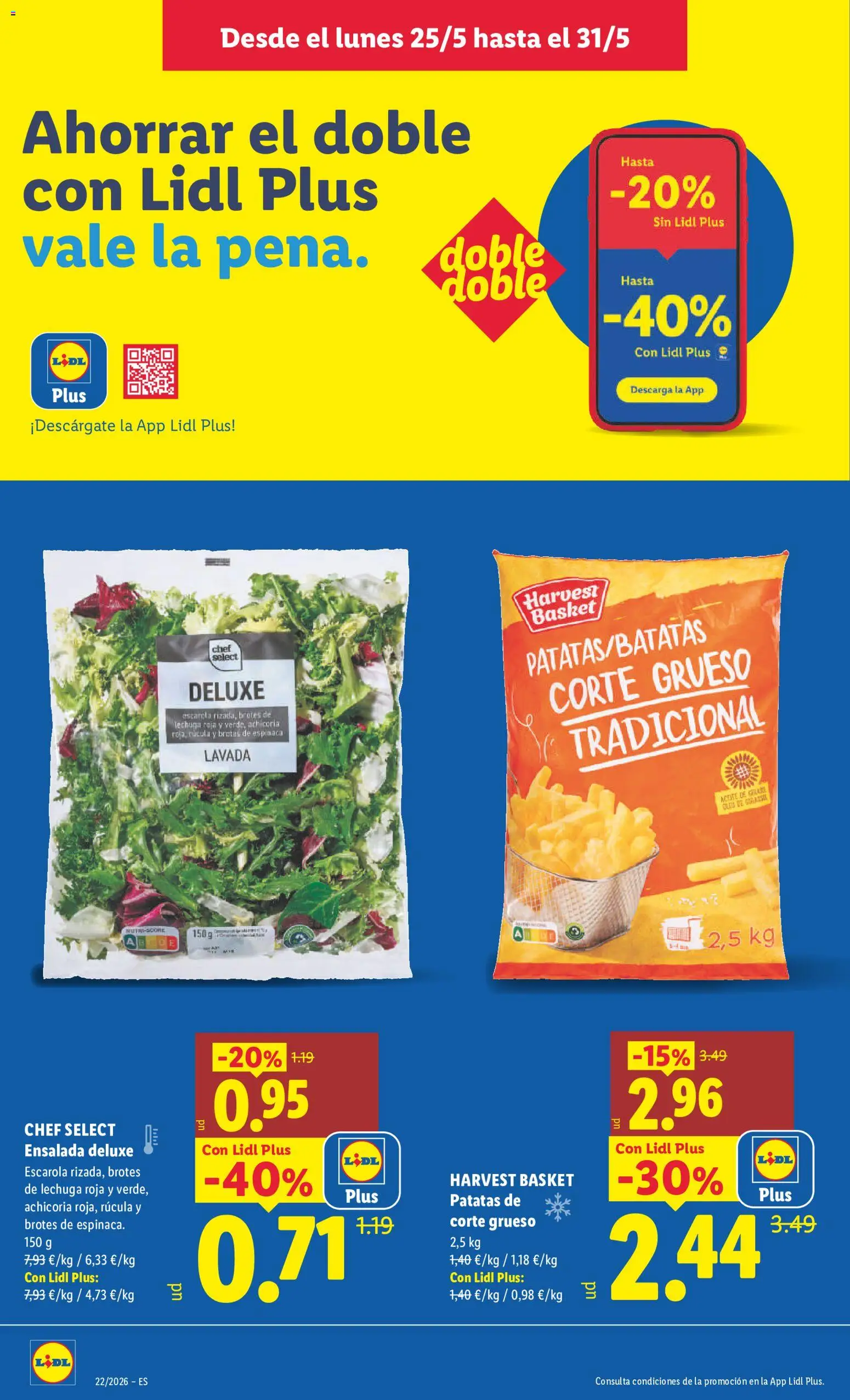 Lidl folleto │ válido desde el 25.05.2026 | Página: 4 | Productos: Espinaca, Aceite, Ensalada