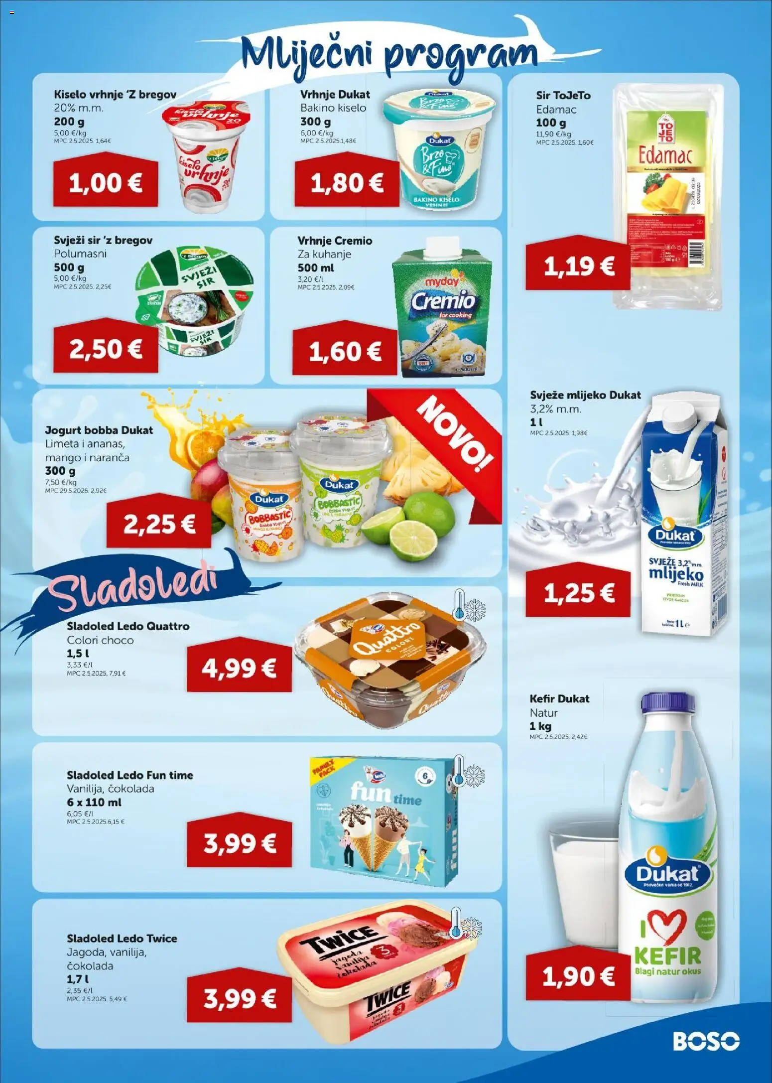 Boso katalog | vrijedi od 02.07.2026 | Stranica: 5 | Proizvodi: Jogurt, Čokolada, Kiselo vrhnje, Limeta