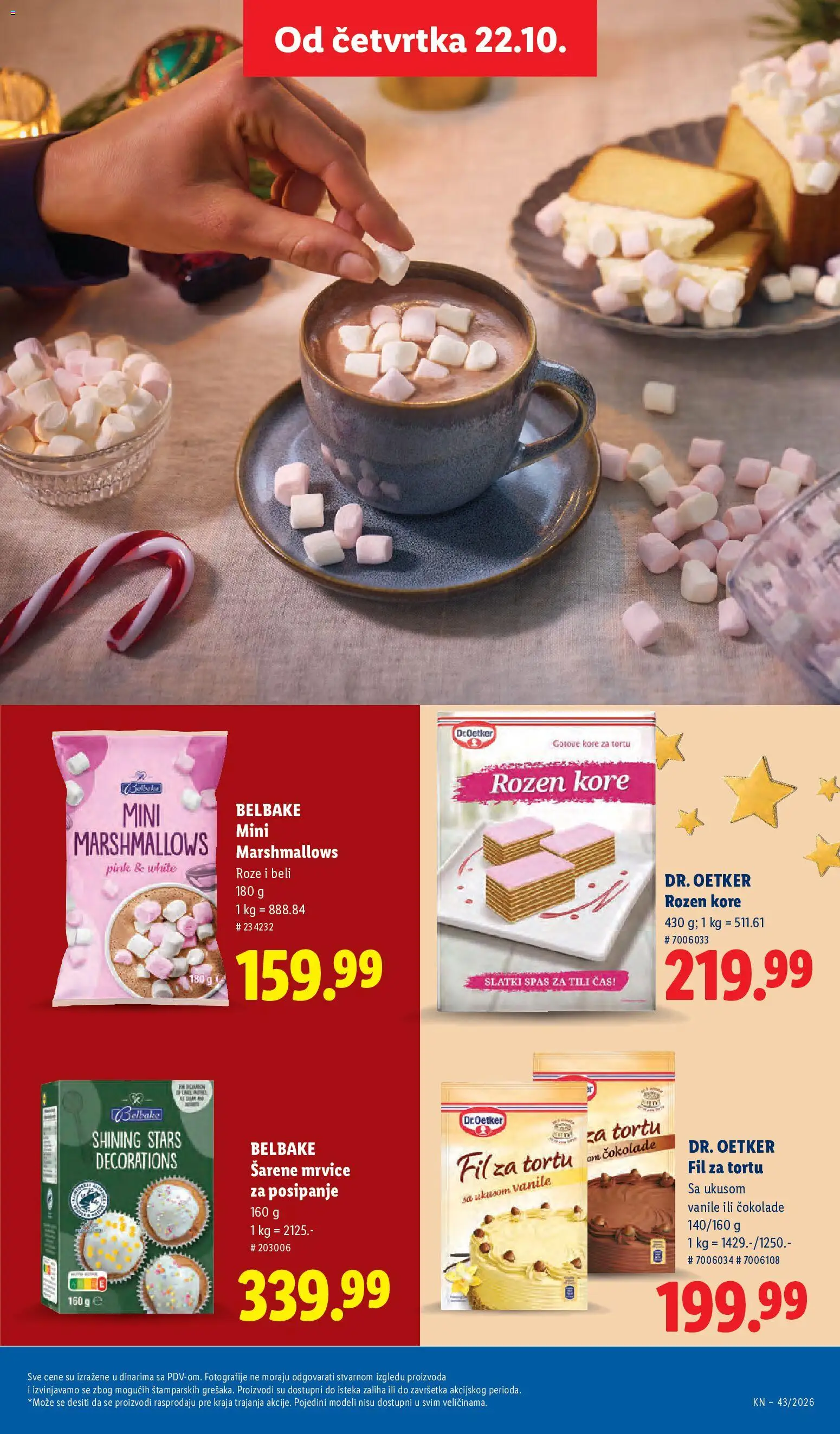 Lidl katalog - važi od 22.10.2026 | Strana: 55 | Proizvode: Dr. Oetker, Kore za tortu
