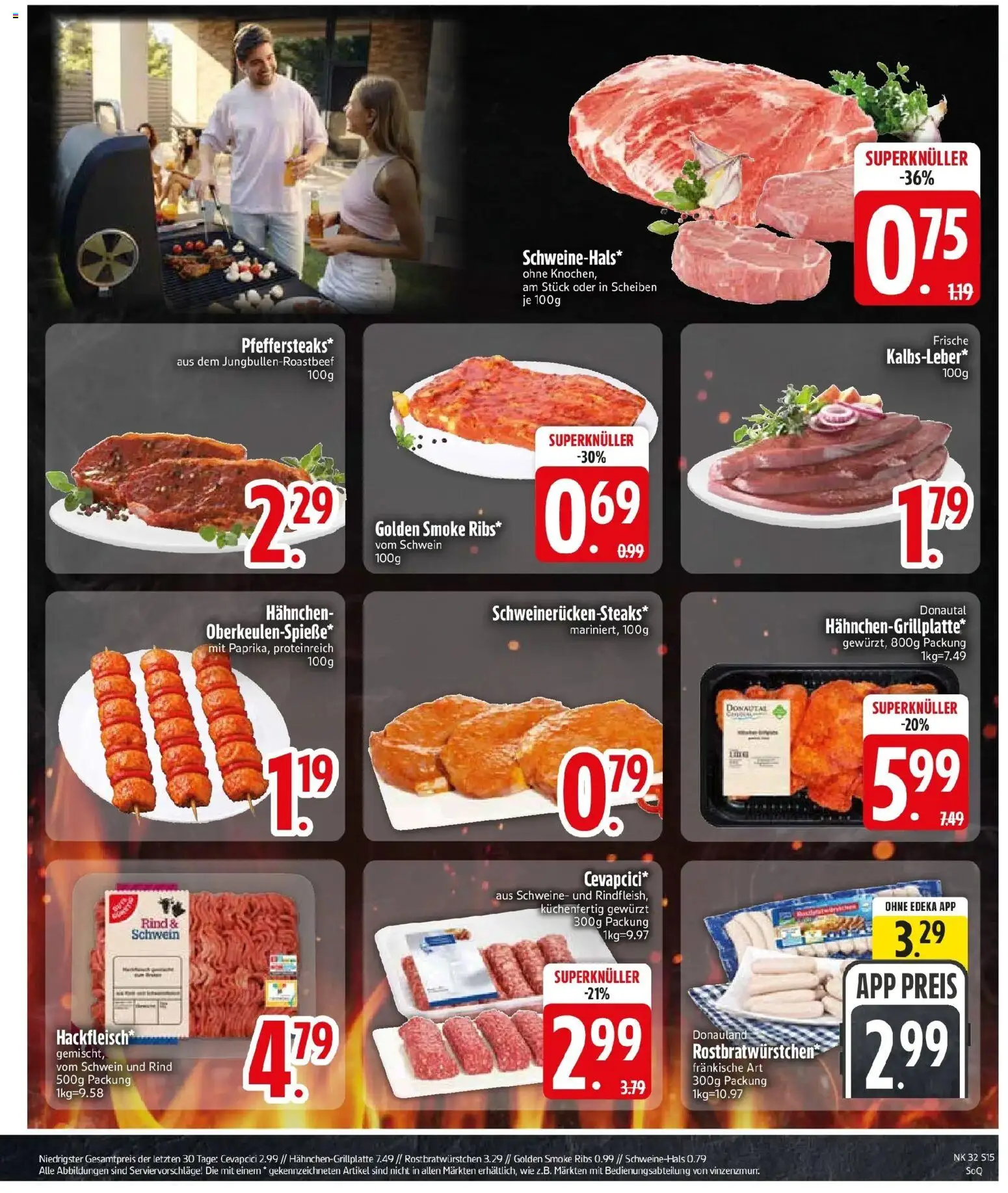 Edeka Prospekt Rosenheim (ab 03.08.2026) » Angebote Online | Seite: 17 | Produkte: Hahnchen, Cevapcici
