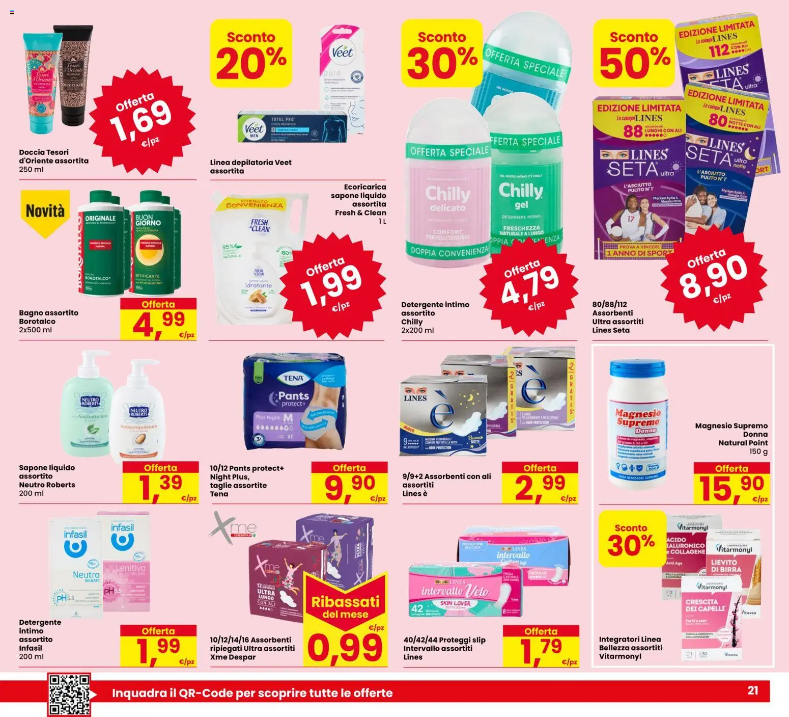Volantino Eurospar del 15/10/2026 | Pagina: 21 | Prodotti: Birra, Intimo, Slip, Lievito