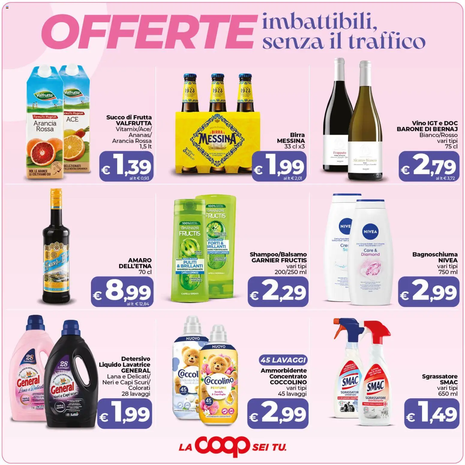 Volantino COOP del 19.05.2026 | Pagina: 3 | Prodotti: Acqua, Frutta, Succo di frutta, Amaro