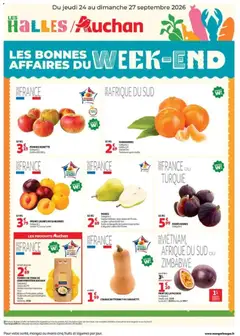 Auchan - Prévisualisation de Auchan les bons plans du week-end dans votre hyper valide à partir de 24/09/2026