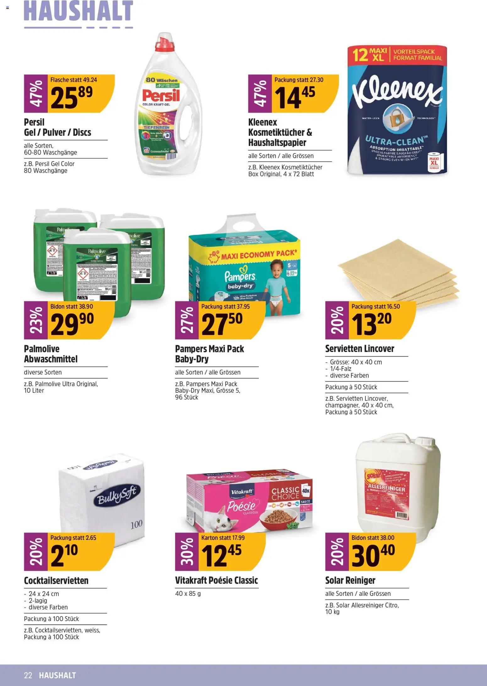 TopCC aktionen – gültig ab 03.08.2026 | Seite: 22 | Produkte: Box, Pulver, Pampers