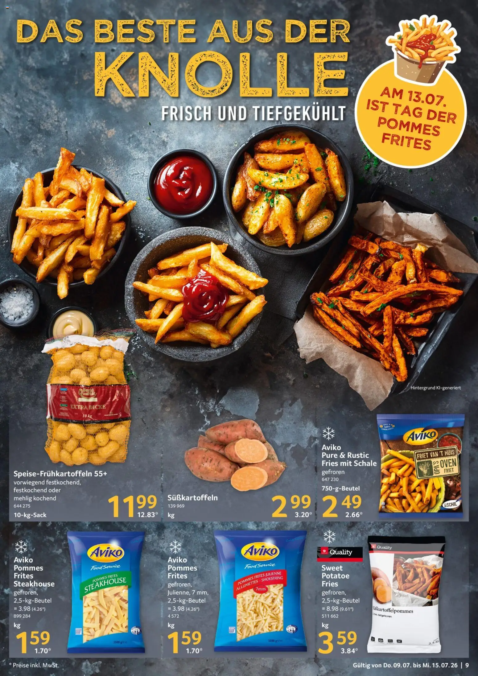 Selgros Prospekt – gültig ab 09.07.2026 | Seite: 9 | Produkte: Pommes, Pommes frites