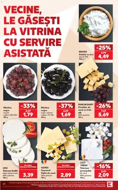 Ofertele Kaufland valabile de la 07.10.2026 | Pagină: 24 | Produse: Gordi, Cașcaval, Salată cu icre, Salată
