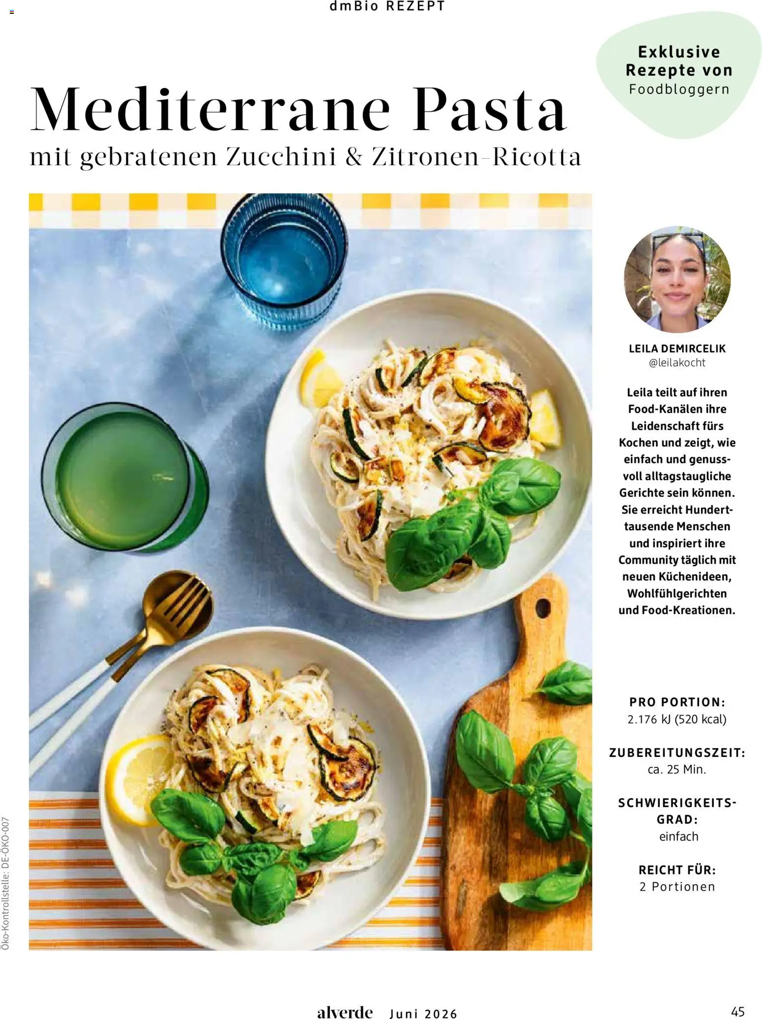 dm drogerie Prospekt – gültig ab 01.06.2026 | Seite: 45 | Produkte: Pasta, Zucchini