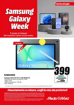 Anteprima del volantino Media World volantino valido a partire dal 20/07/2026 | Pagina: 7 | Prodotti: Samsung Galaxy, Samsung