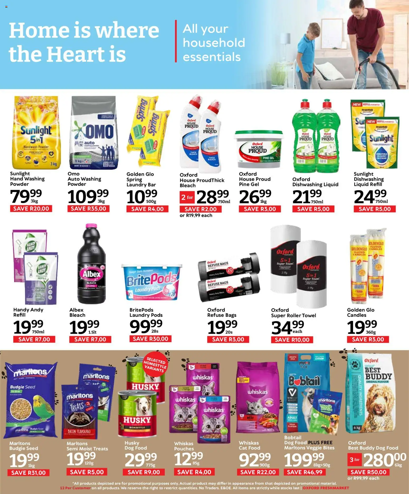 New Oxford Freshmarket catalogue – valid from 12/08/2026 | Page: 15 | Products: Handwash, Ingredients, Towel, Dog food