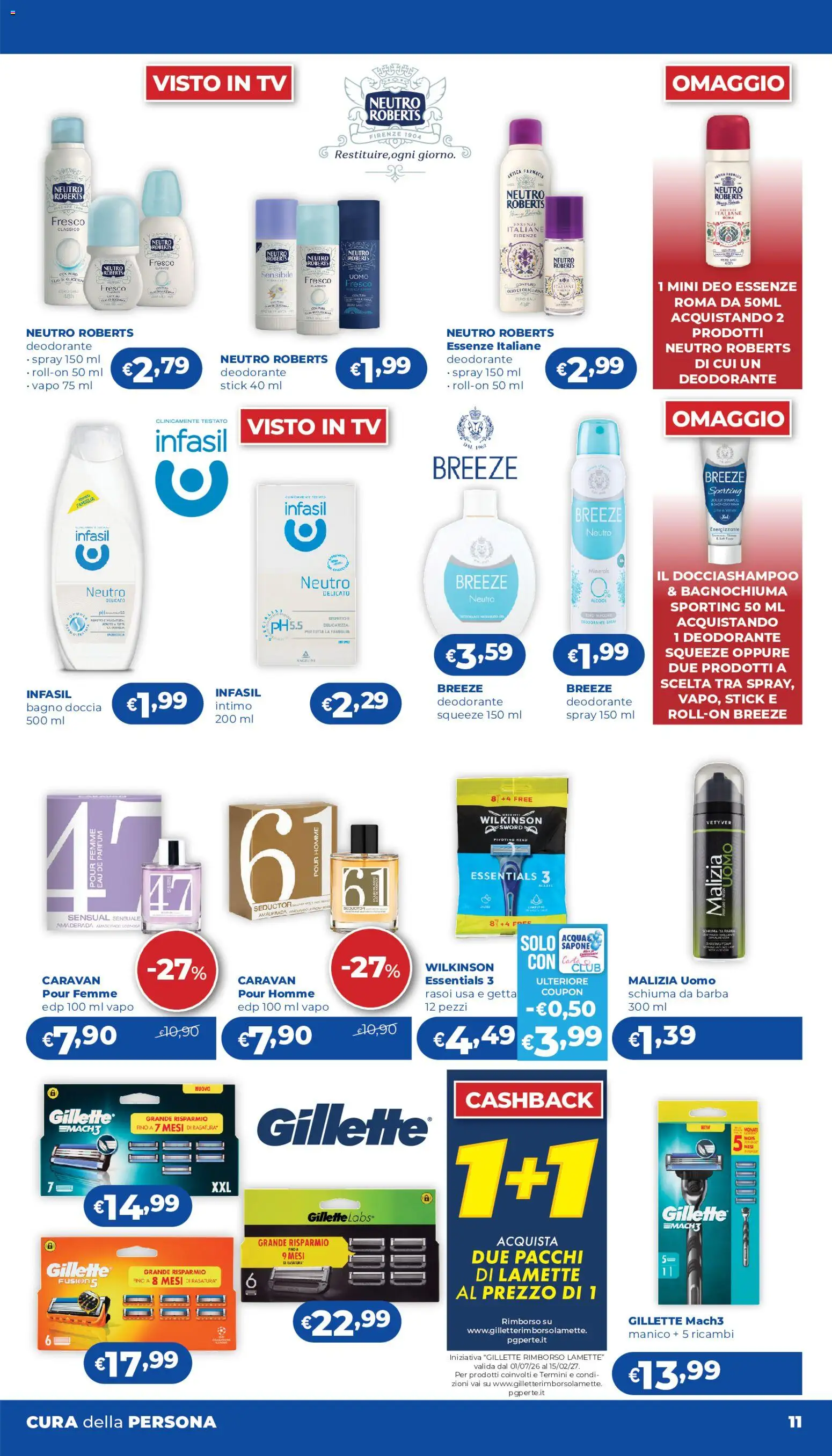 Volantino Acqua e Sapone del 24/09/2026 | Pagina: 11 | Prodotti: Schiuma, Schiuma da barba, Bagno, Doccia