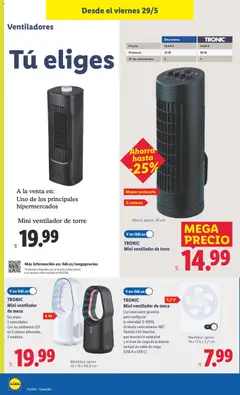 Vista previa Mini ventilador de torre, Mini ventilador de torre válido desde el 25.05.2026 | Página: 20 | Productos: Cable, USB, Ventilador, Mesa
