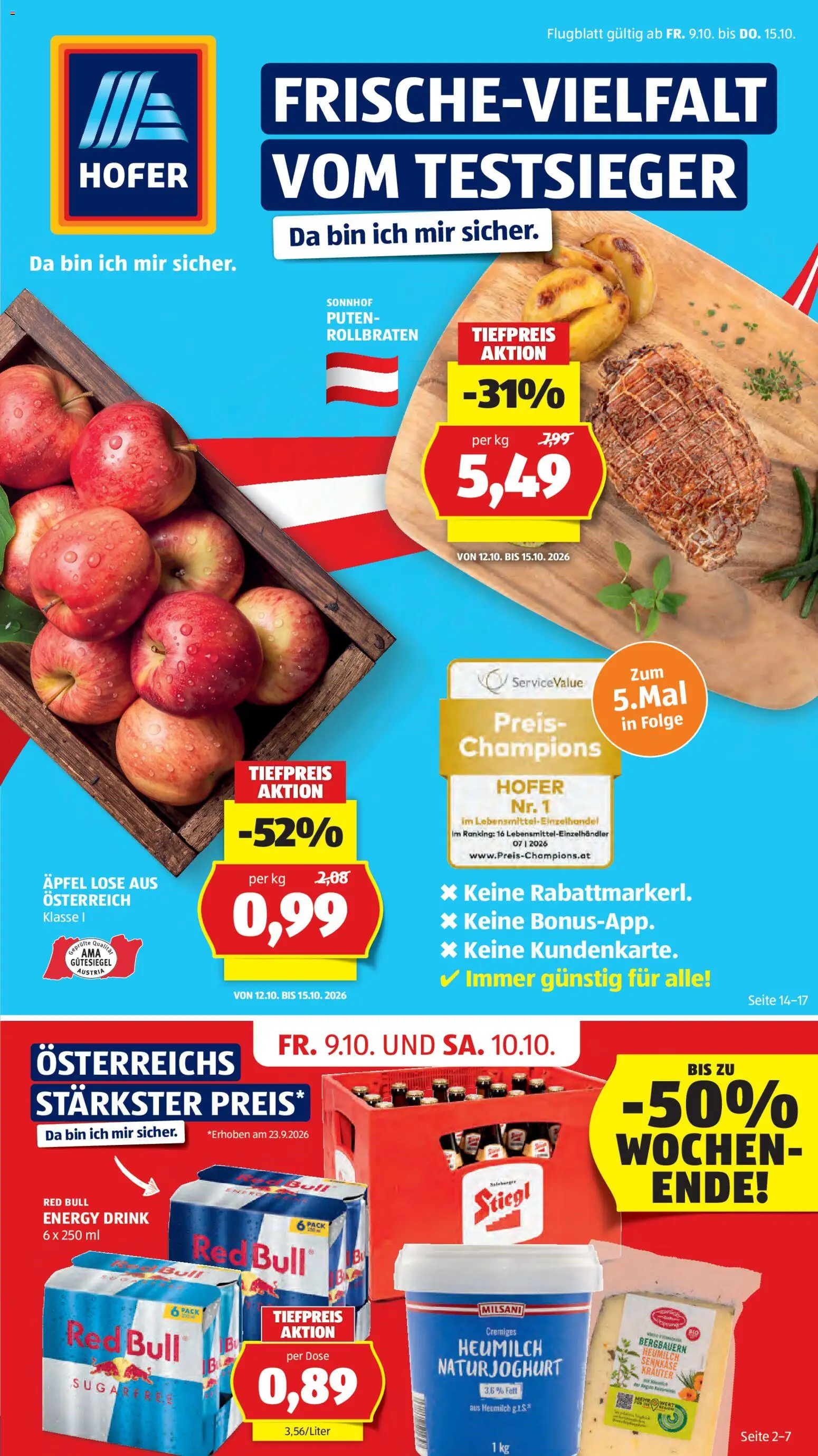 Hofer Flipbook gültig ab 09.10.2026 | Seite: 1