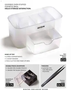 Preview of AVON - Offers valid from 01/09/2026 | Page: 223 | Products: Box, Storage box, Pencil sharpener
