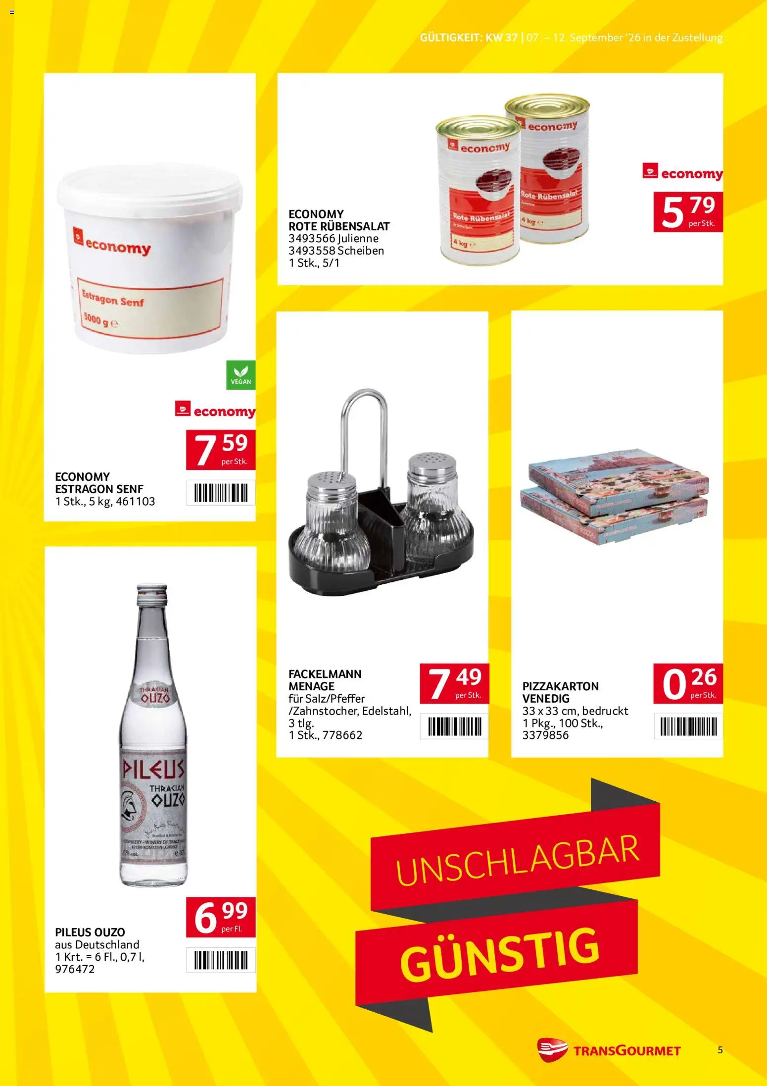 Transgourmet Zustellaktion - Broschüre gültig ab 07.09.2026 | Seite: 5