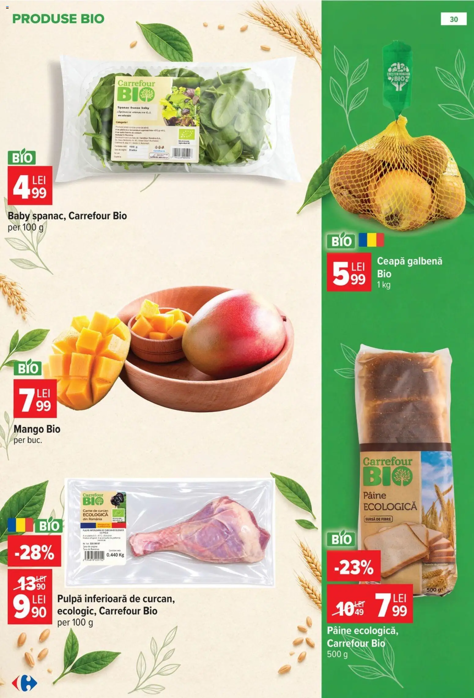 Noul catalog Carrefour – valabil de la 14.10.2026 | Pagină: 30 | Produse: Bio, Baby, Ceapă galbenă, Ceapă