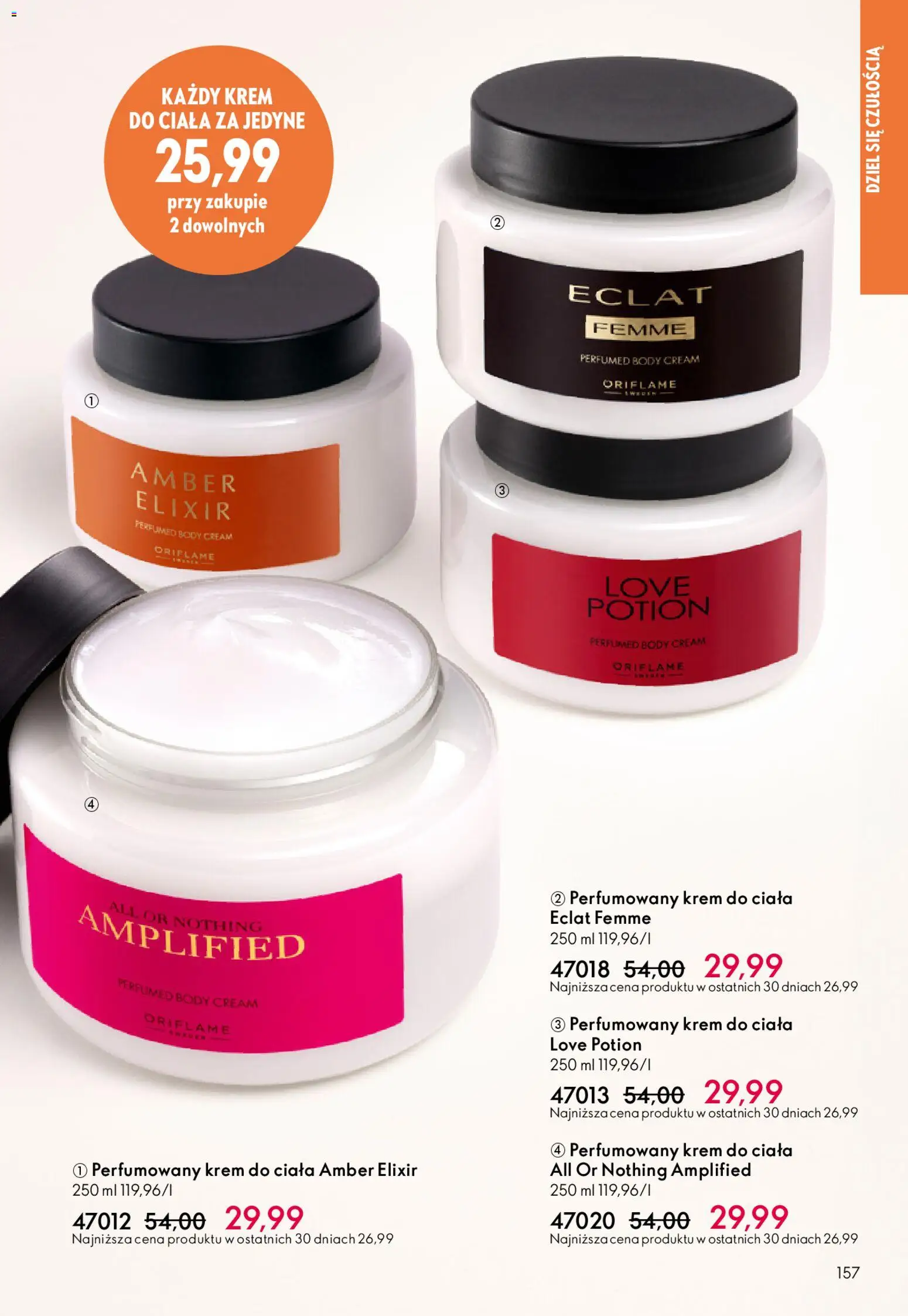 Oriflame Katalog 7 2026 od 06.05.2026 | Strona: 157 | Produkty: Body, Krem do ciała, Krem