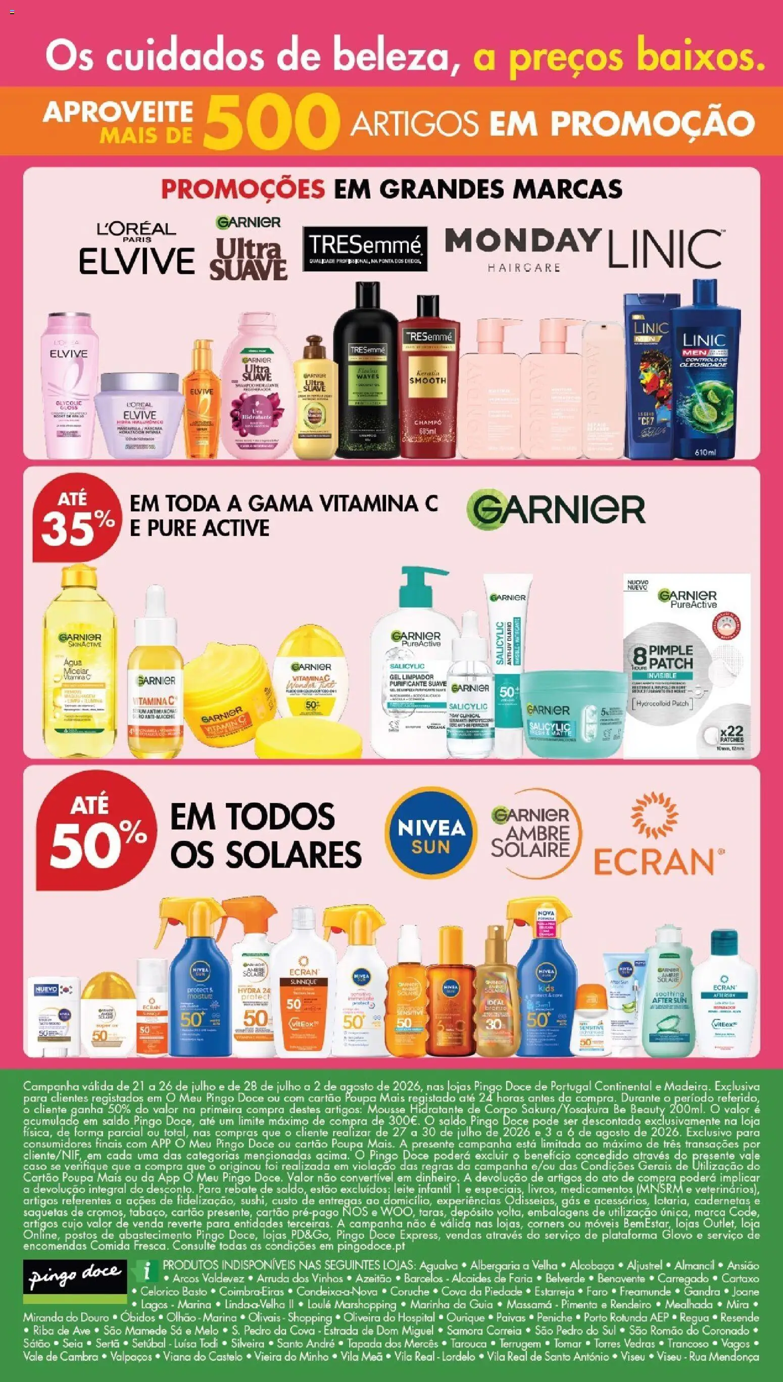 Pingo Doce folheto Especial Beleza │ válido de 21/07/2026 | Página: 16 | Produtos: Pimenta, Leite infantil, Leite, Vitamina c