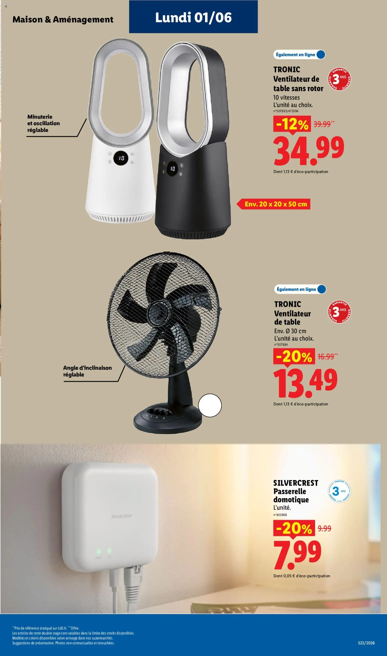 {H1} | Page: 59 | Produits: Ventilateur, Table