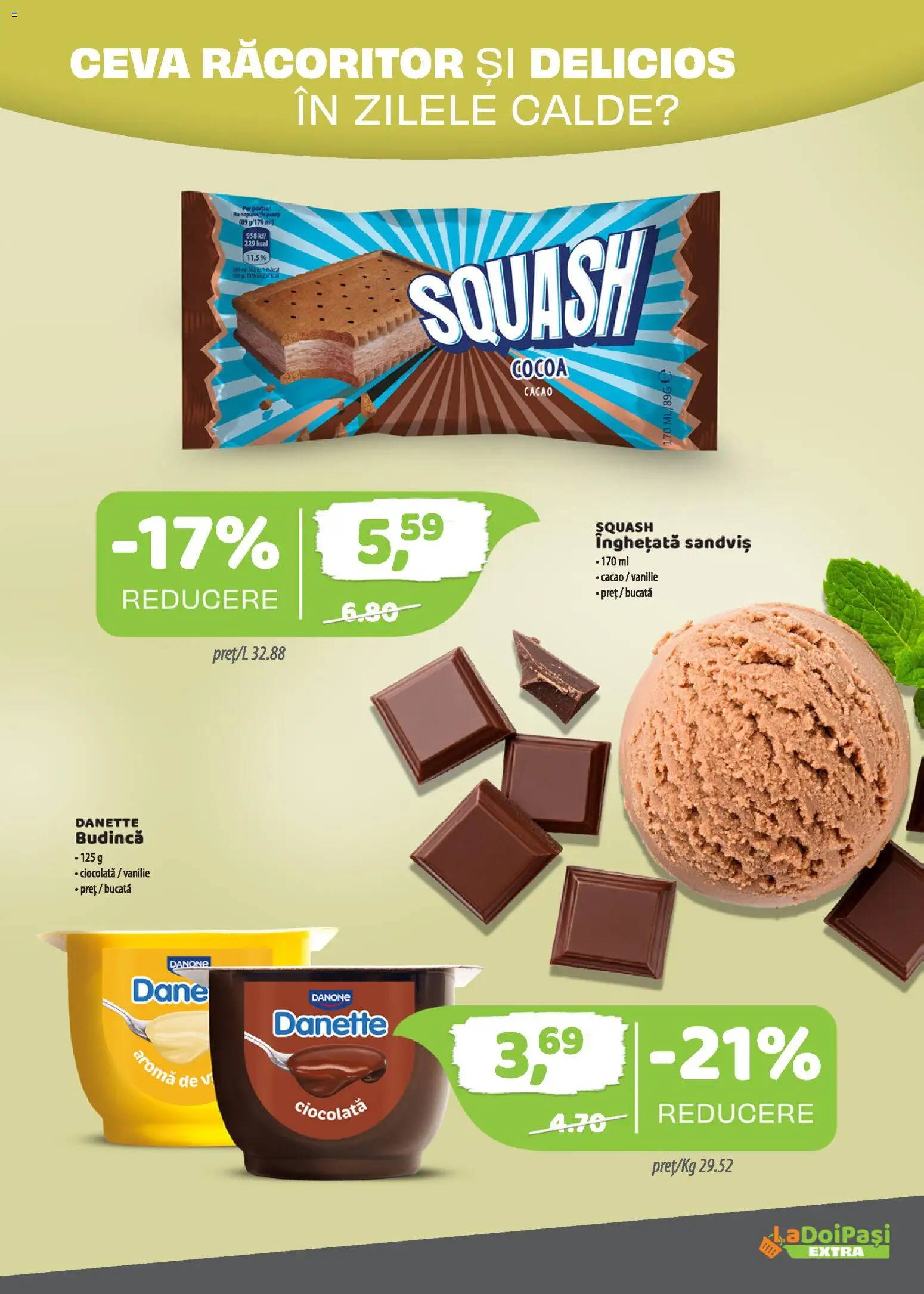 Noul catalog LaDoiPași – valabil de la 16.05.2026 | Pagină: 2 | Produse: Bahçe aydınlatması, Ciocolată, Cacao, Înghețată