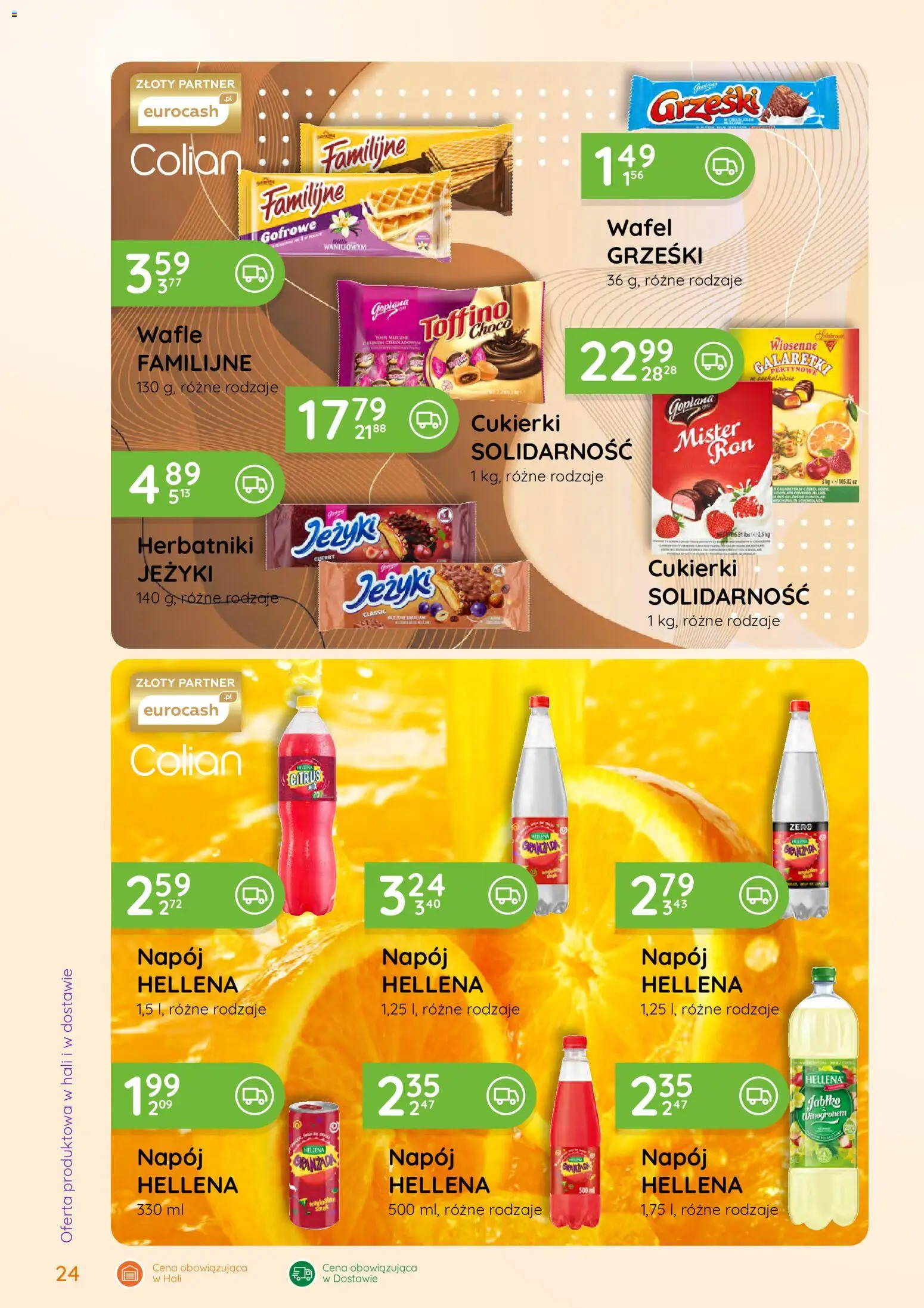 Eurocash gazetka - Oferta Handlowa od 01.06.2026 | Strona: 24 | Produkty: Galaretki, Wafle, Herbatniki, Cukierki