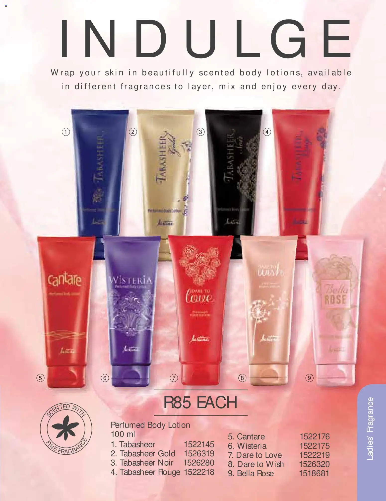 New Justine catalogue – valid from 01/08/2026 | Page: 65 | Products: Fragrance, Lotion