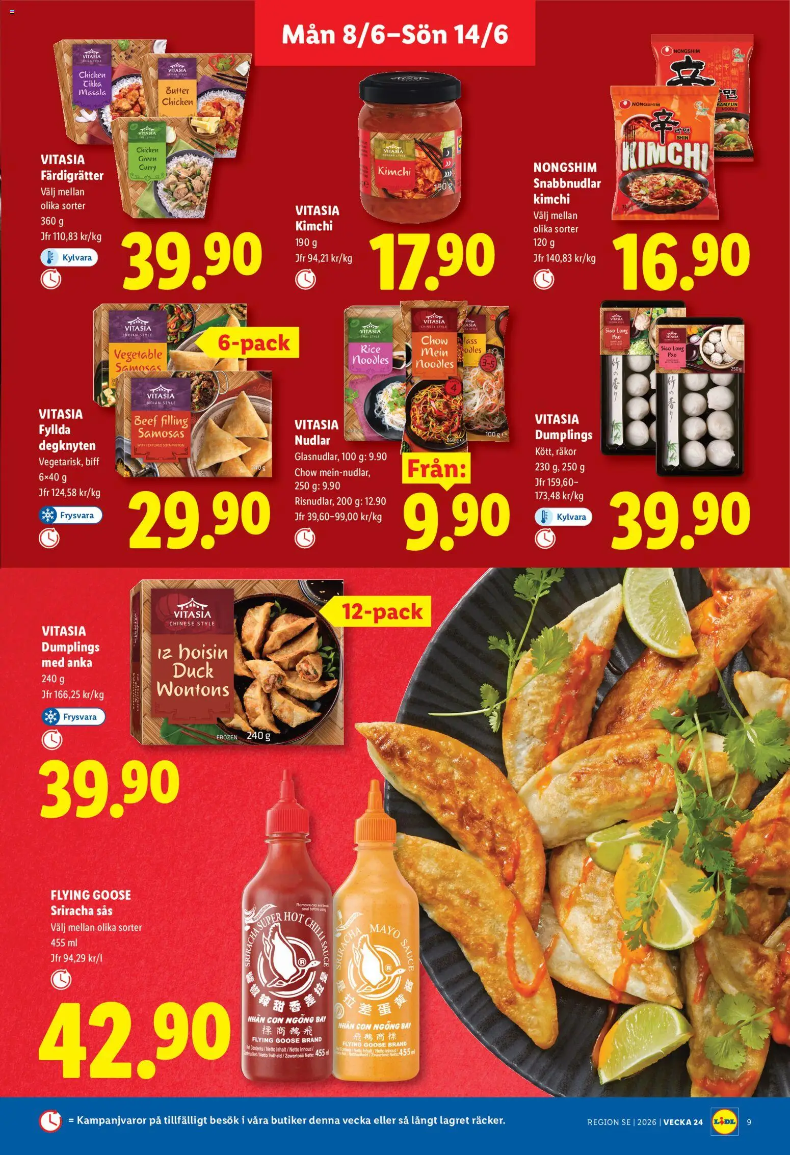 Lidl reklamblad aktuell från 08.06.2026 | Sida: 9 | Produkter: Räkor