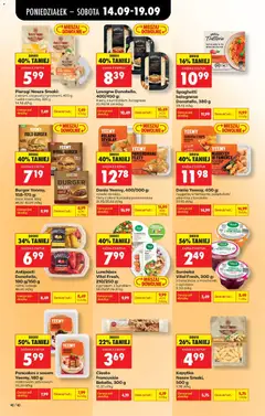 Pogląd oferty "Pierogi Nasze Smaki, z serem, z kapustą i grzybami, 400 g; ruskie z cebulką, 320 g" - ważna od 14.09.2026 | Strona: 62