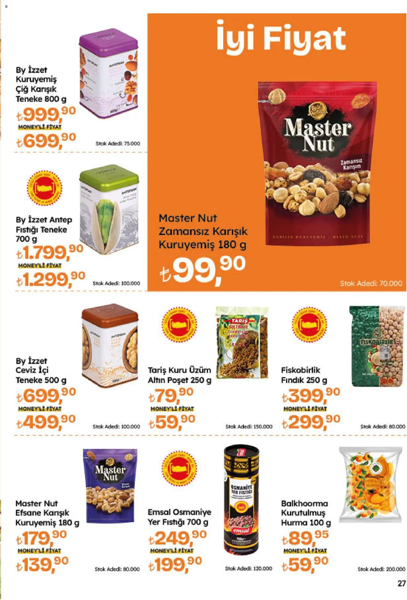 Migros Katalog - 5M Migroskop Dijital - 20 Ağustos 2026 tarihinden itibaren geçerlidir | Sayfa: 27 | Ürünler: Fındık, Üzüm, Hurma, Ceviz