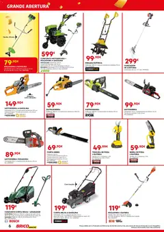 Pré-visualização BricoMarché folheto válido de 04.06.2026 | Página: 6 | Produtos: Enxada, Motoenxada, Aparador, Bateria