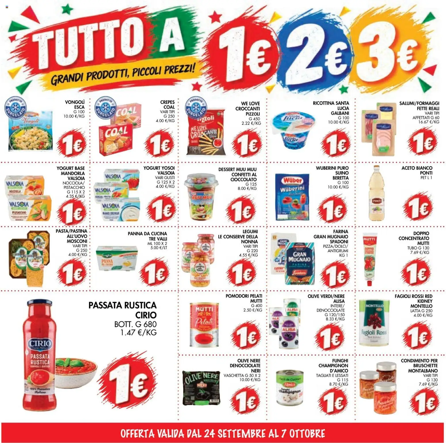 Volantino Coal del 24/09/2026 | Pagina: 2 | Prodotti: Pistacchio, Panna, Fagioli, Farina
