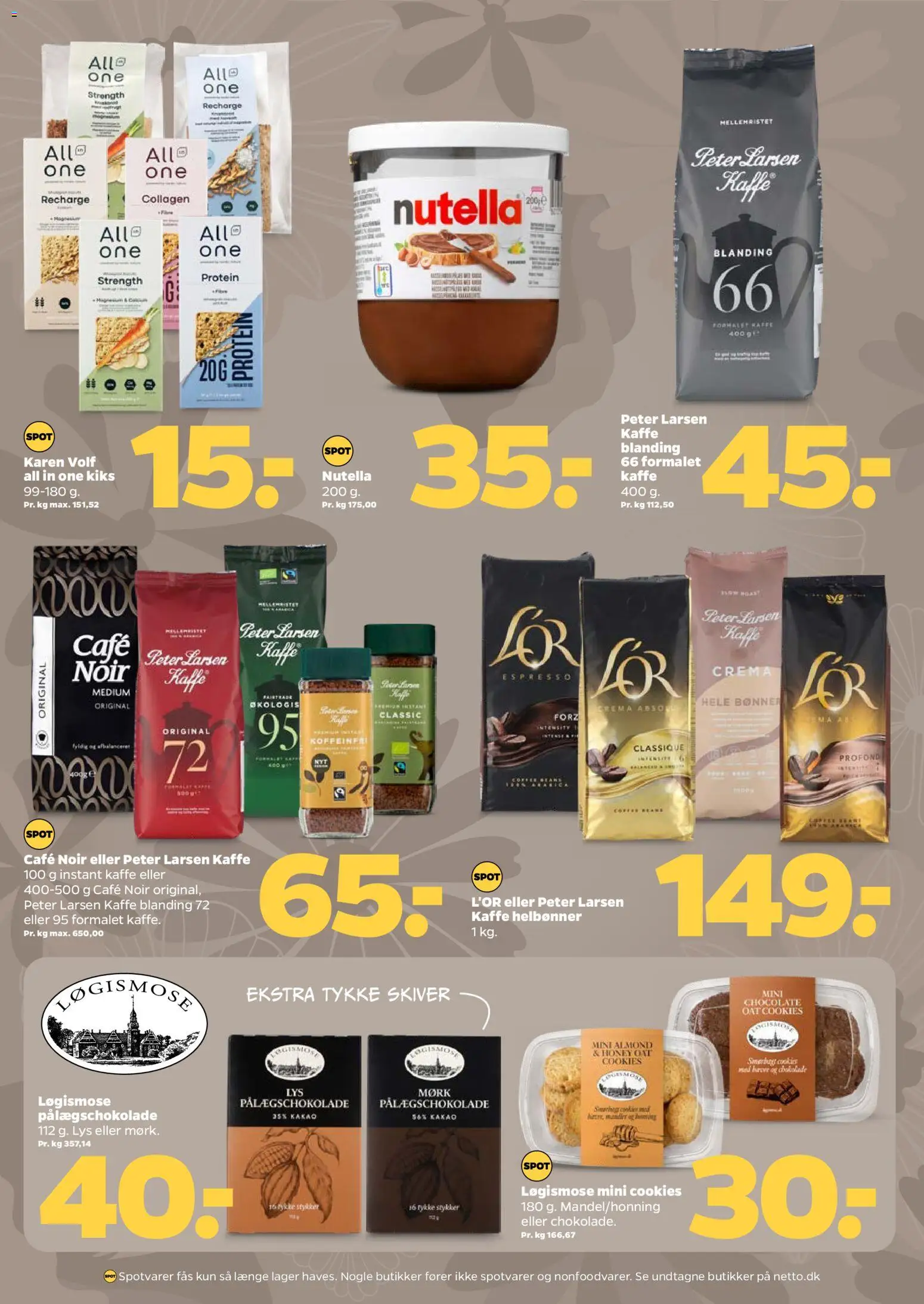 Netto tilbudsavis – gyldig fra 18/07/2026 | Side: 15 | Produkter: Kaffe, Cookies, Kakao, Nutella