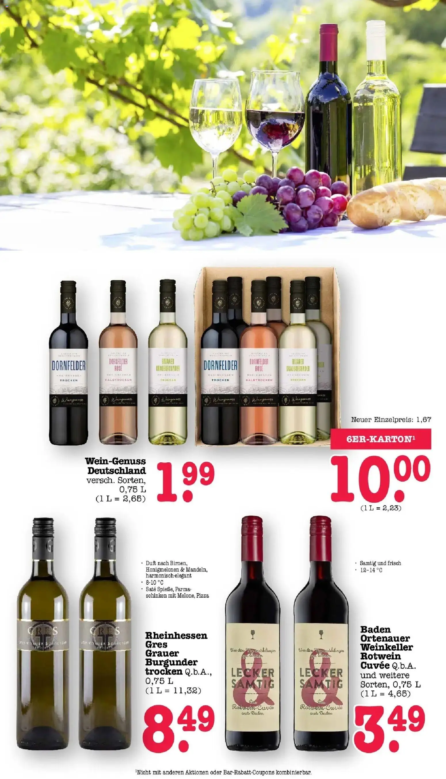 Edeka Prospekt Mainz-Weisenau – gültig ab 27.07.2026 | Seite: 48 | Produkte: Rotwein trocken, Duft, Schinken, Pizza