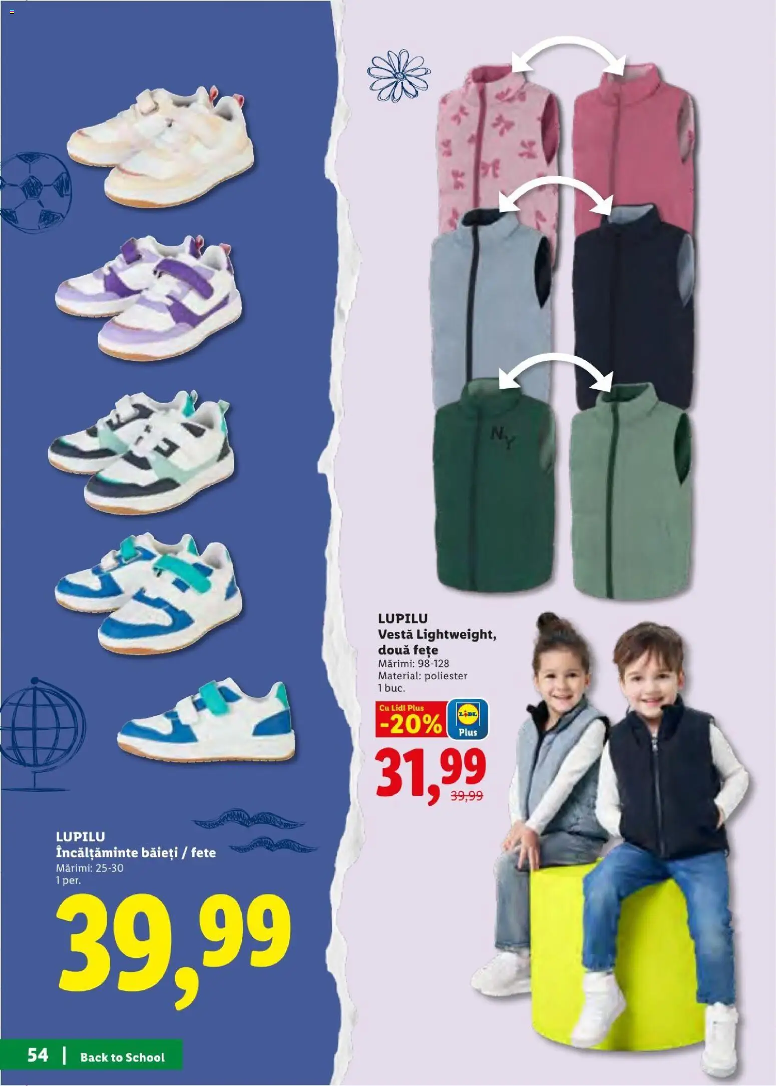 Noul catalog Lidl – valabil de la 10.08.2026 | Pagină: 54 | Produse: Bornoz takımı, Vestă