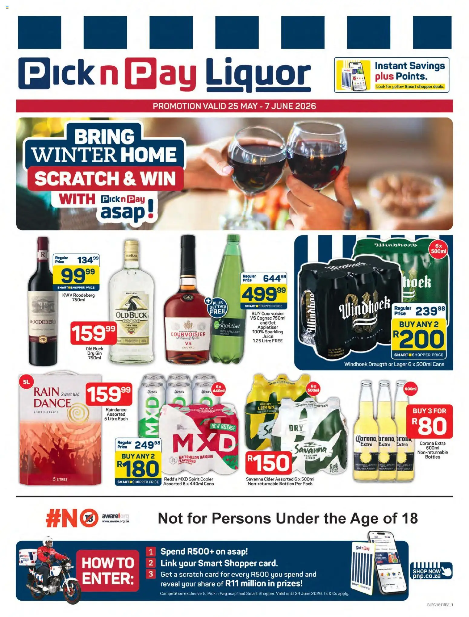 New Pick n Pay catalogue – valid from 25.05.2026 | Page: 1 | Products: Cooler, Juice, Lemon, Ensalada de quino