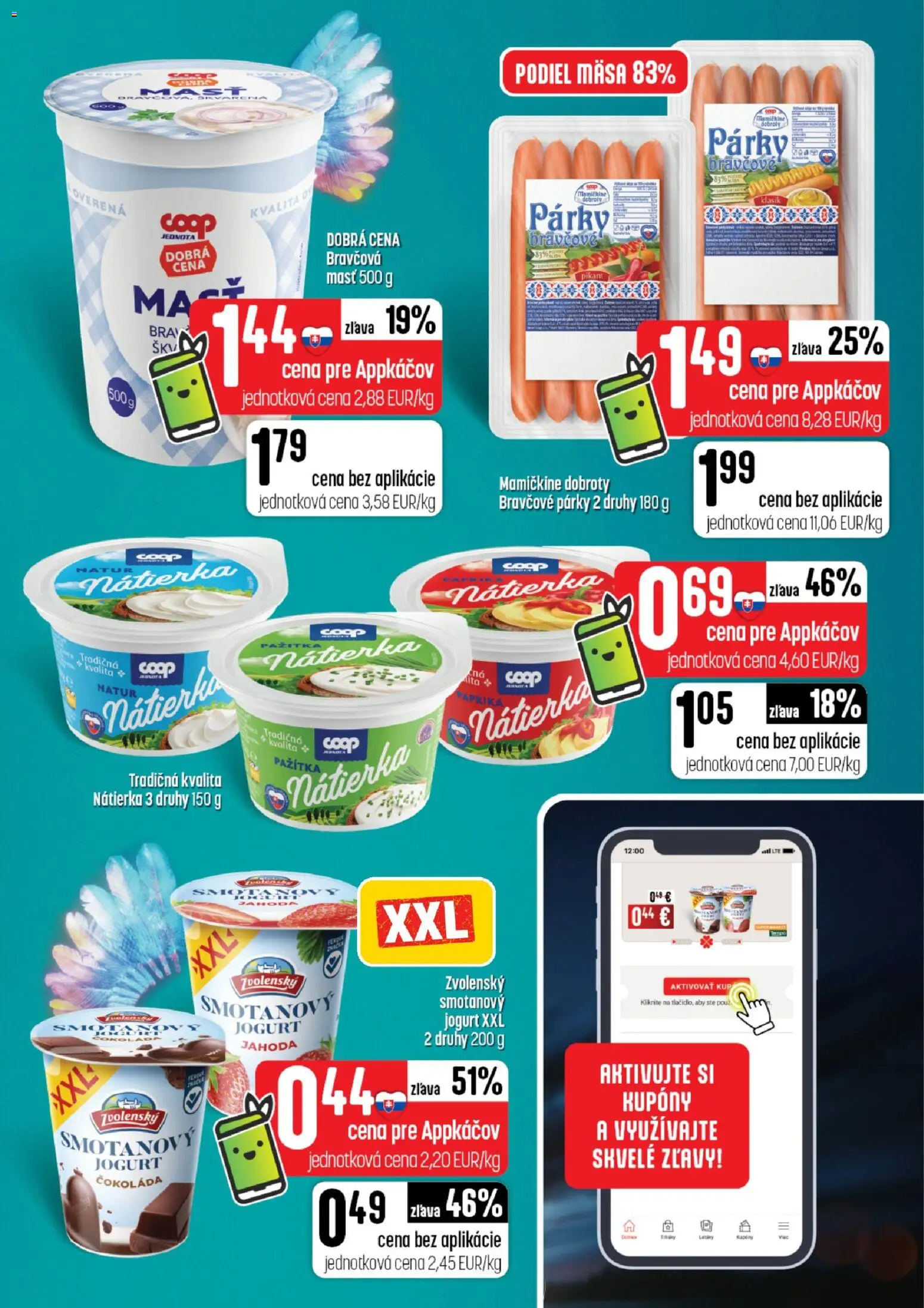 Nové COOP Jednota akcie – leták je platný od 13.08.2026 | Strana: 17 | Produkty: Paprika, Nátierka, Čokoláda, Párky