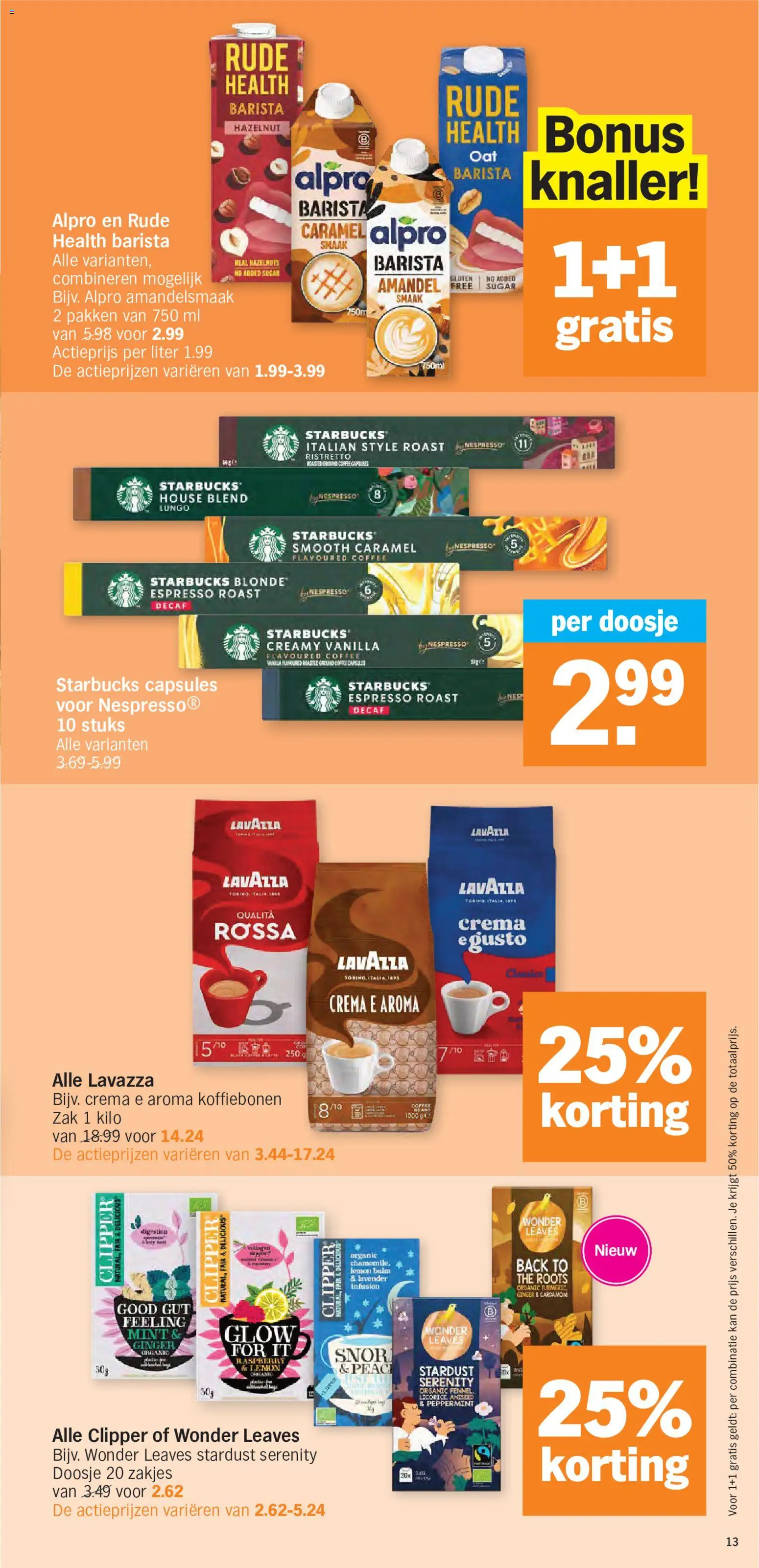{H1} | Pagina: 13 | Producten: Lavazza, Zak, Capsules, Kan