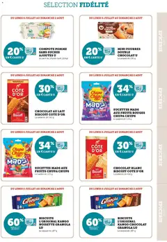Super U - Prévisualisation de Super U - Ma sélection Carte U Juillet valide à partir de 06/07/2026 | Page: 17 | Produits: Tablette, Noisette, Lait, Biscuits